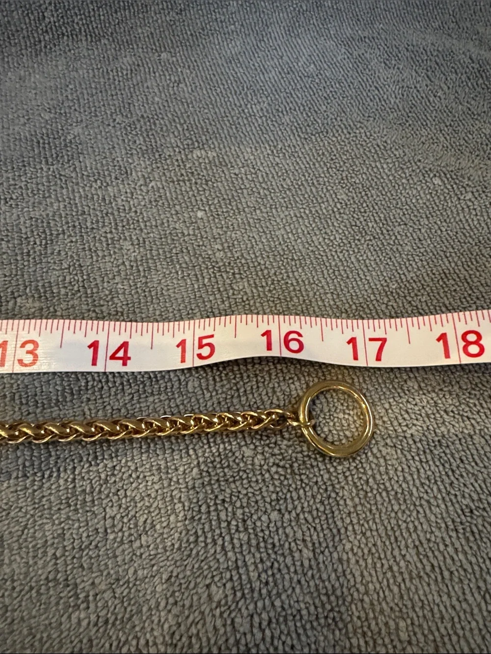 Gold-Tone Chain Necklace with Navy Blue Stone